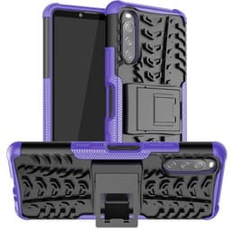Iskunkestävä Suojakuori kotelo jalustalla Sony Xperia 10 III  - viol