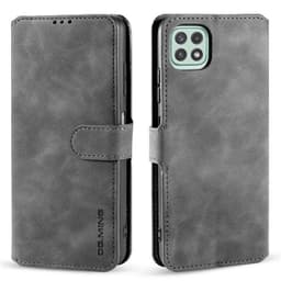DG-Ming mobil lommebok 3-kort Samsung Galaxy A22 5G  - Grå