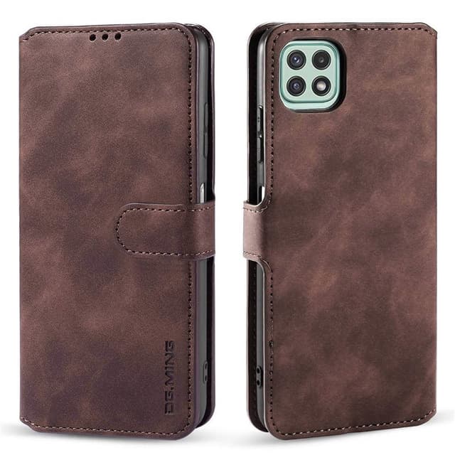 DG-Ming mobilplånbok 3-kort Samsung Galaxy A22 5G  - Coffee