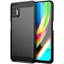 Børstet silikone cover Motorola Moto G9 Plus