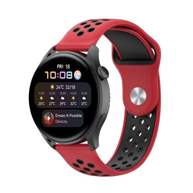 EBN Sport Rannekoru Huawei Watch 3 - Punainen/musta