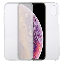 Kaksipuolinen & ohut kuori iPhone XS & X Läpinäkyvä