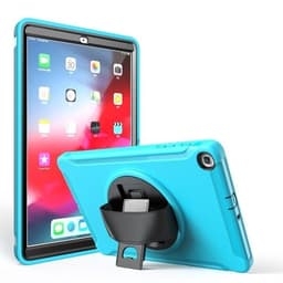 Kotelo pyöritettävällä telineellä Samsung Galaxy Tab A 10.1 2019 T510 / T515 Vaaleansininen