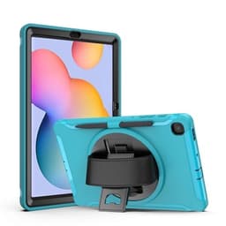 Kotelo pyöritettävällä telineellä Samsung Galaxy Tab S6 Lite Vaaleansininen