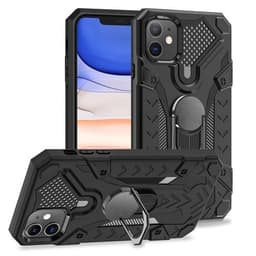 Armor Knight beskyttelsedeksel med roterende støtte til iPhone 11 - Svart