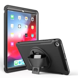 Deksel med roterbart stativ til Samsung Galaxy Tab A 10.1 2019 T510 / T515 Svart