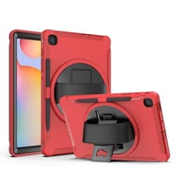 Foderal med roterbart stativ til Samsung Galaxy Tab S6 Lite Rød