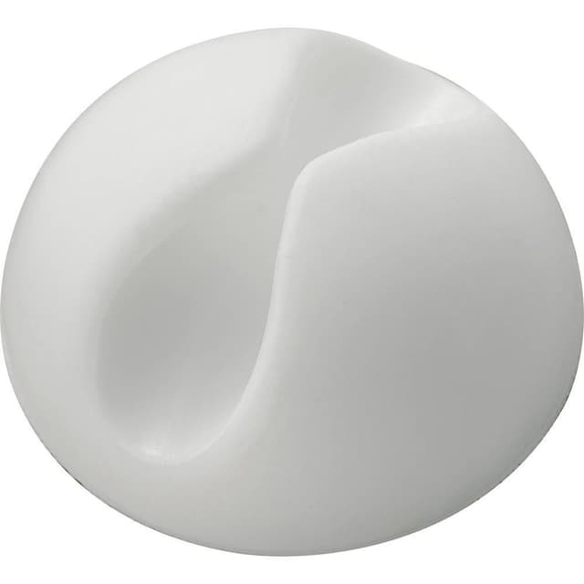 TRU COMPONENTS SWC-10WT Kabelholder Selvklæbende 542271