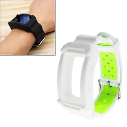 Klockarmband i silikon till Samsung Gear Fit2 / Pro Vit & Grön
