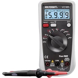 VOLTCRAFT VC185 (K) Handmultimeter Kalibrerad enligt (ISO) digital CAT III 600 V Display (Beräkningar): 6000