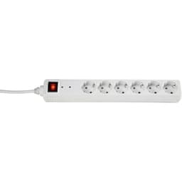 Basetech 1574789 Grenuttag med överspänningsskydd 6x
