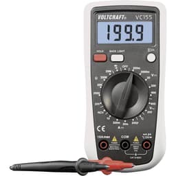 VOLTCRAFT VC155 Handmultimeter digital CAT III 600 V Display (Beräkningar): 2000