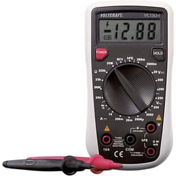 VOLTCRAFT VC130-1 Handmultimeter Kalibrerad enligt (ISO) digital CAT III 250 V Display (Beräkningar): 2000