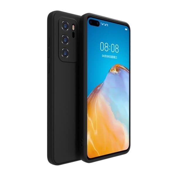 Skyddande silikonskal till Huawei P40 Svart