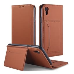 Monitoiminen magneettikotelo iPhone XR Ruskea