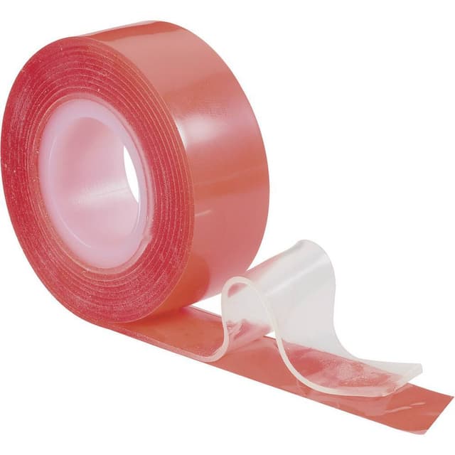 TOOLCRAFT 886516 Dubbelsidiga tejp Röd (L x B) 1.5 m x