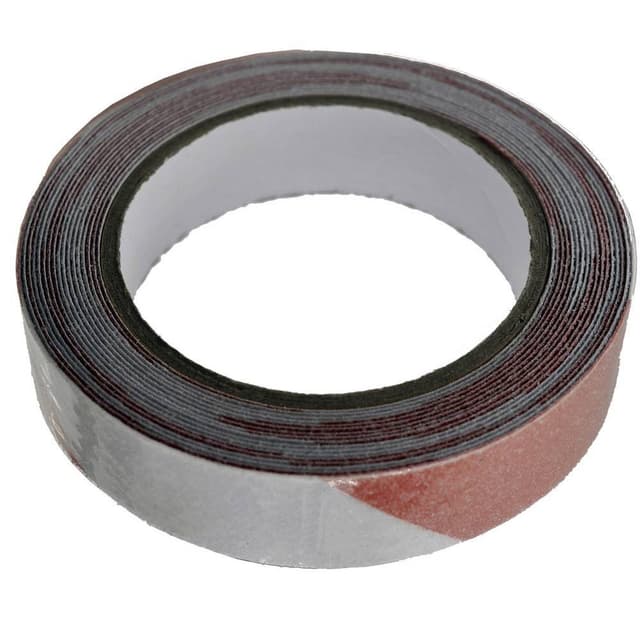 TOOLCRAFT ANST259M-RW Varningstejp ANST259M-RW Röd, Vit (L x B) 9 m x 25 mm 1 st
