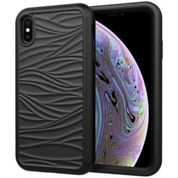 Aaltokuvioitu kuori iPhone X & XS Musta