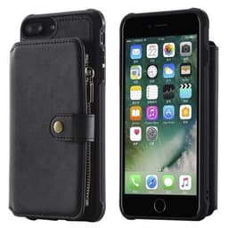 Shockproof Lommebokdeksel med stativ iPhone 7 Plus / 8 Plus, Svart