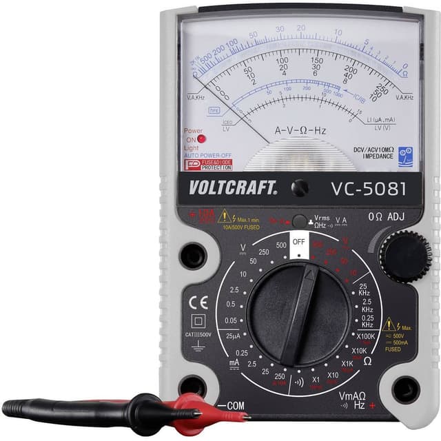 VOLTCRAFT VC-5081 Handmultimeter analog CAT III 500 V