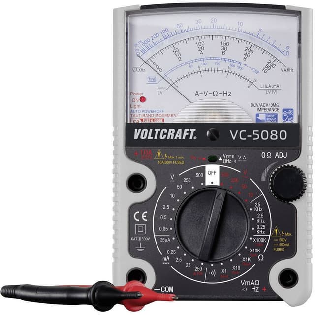 VOLTCRAFT VC-5080 Handmultimeter analog CAT III 500 V