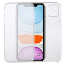 Erittäin ohut kakasipuolinen kuori Phone 11 Läpinäkyvä