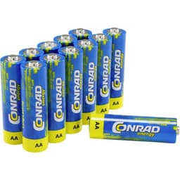 Batteri AA (R6) Alkaliskt Conrad energy LR06 2900 mAh