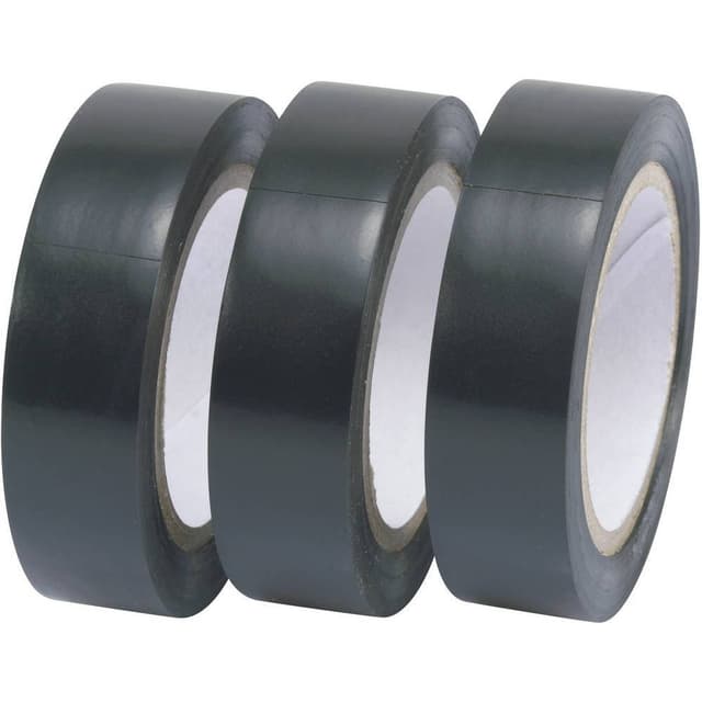 TRU COMPONENTS 1563959 Isoleringstejp-set Svart (L x B) 10 m x 15 mm 3 st