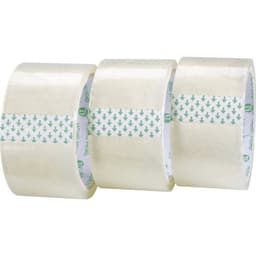 TOOLCRAFT 1563956 Förpackningsband Transparent (L x B) 50 m x 48 mm 3 st
