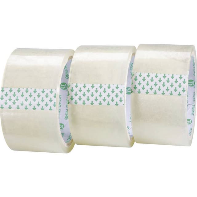 TOOLCRAFT 1563956 Förpackningsband Transparent (L x B) 50 m x 48 mm 3 st