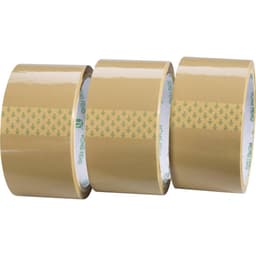Förpackningstejp Conrad Components brun (L x B) 50 m x 48 mm akryl Innehåll: 3 rullar