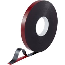 TOOLCRAFT 93038c185 93038c185 Dubbelsidiga tejp Röd/Svart (L x B) 30 m x 20 mm 1 st