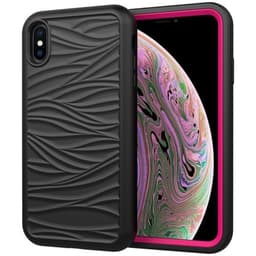 Aaltokuvioitu suoja iPhone XS Max Black & Pink