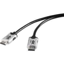PremiumHDMI 4k/Ultra-HD Anslutningskabel[1x HDMI hane - 1x HDMI hane]1.00 mSvartSpeaKa Professional
