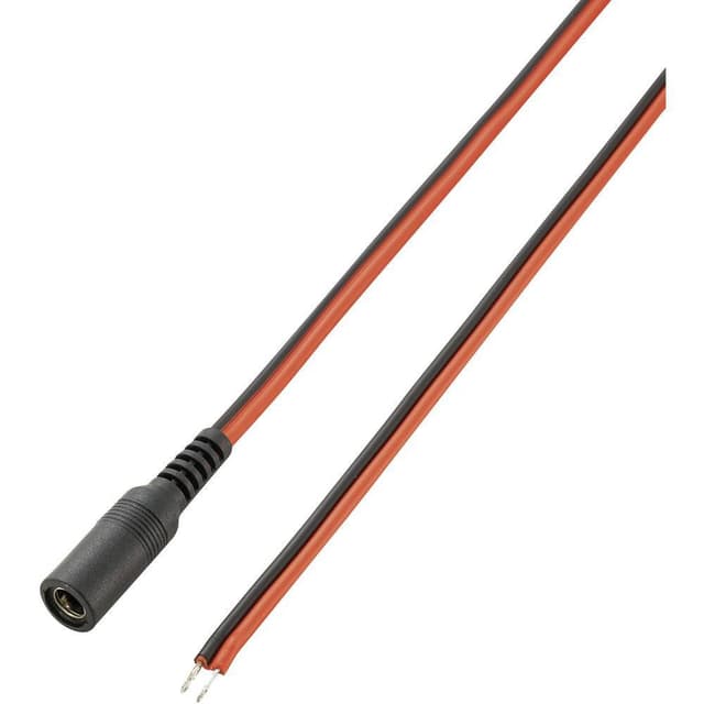 VOLTCRAFT DC-kabel DC-hylsdon - Öppen ände 5.5 mm 2.5