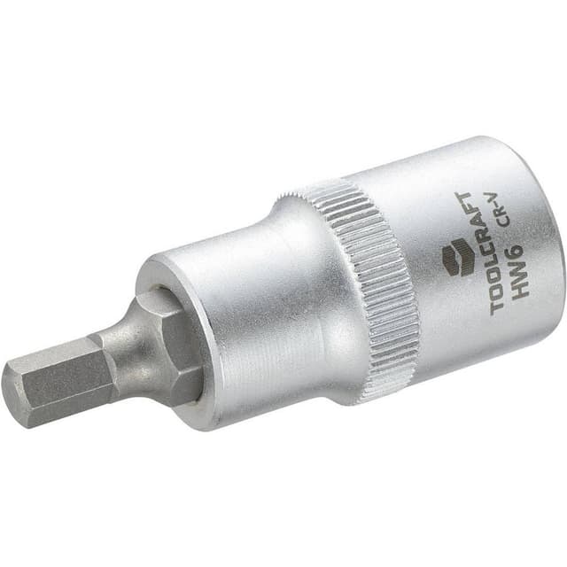 TOOLCRAFT 816156 Inner-sexkantig Hylsnyckel-bitsinsats