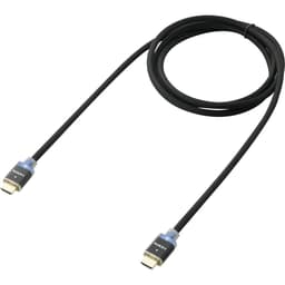 SpeaKa Professional HDMI Anslutningskabel 3.00 m SP-7870028 Audio Return Kanal, guldpläterad kontakt, kabelstrumpa, med