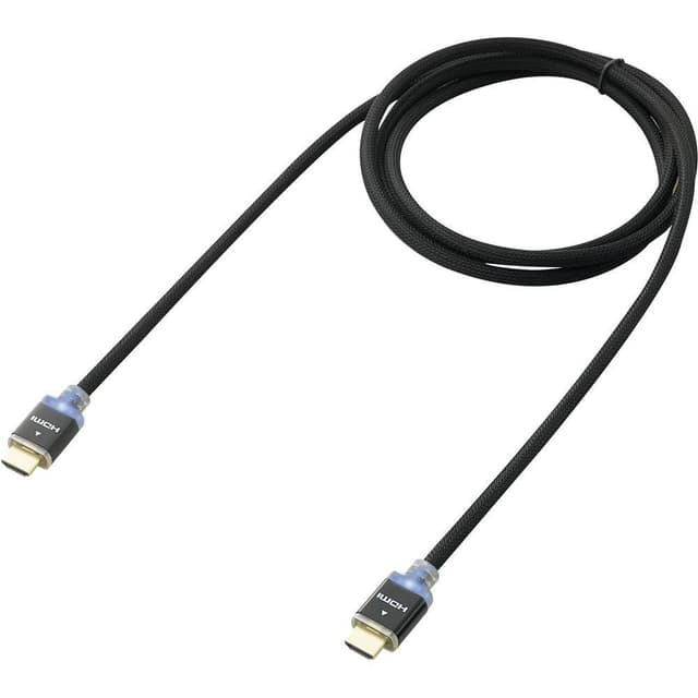 SpeaKa Professional HDMI Anslutningskabel 3.00 m SP-7870028 Audio Return Kanal, guldpläterad kontakt, kabelstrumpa, med