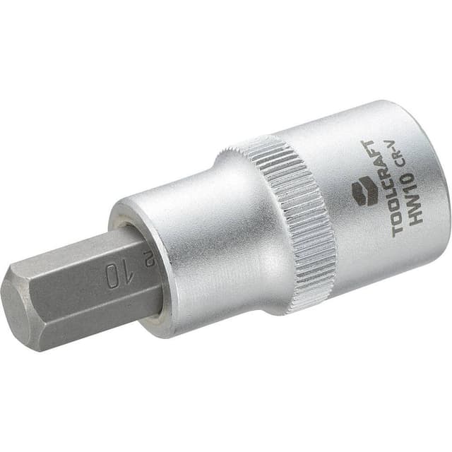TOOLCRAFT 816159 Unbrako Topnøgle-bit-indsats 10 mm 1/2