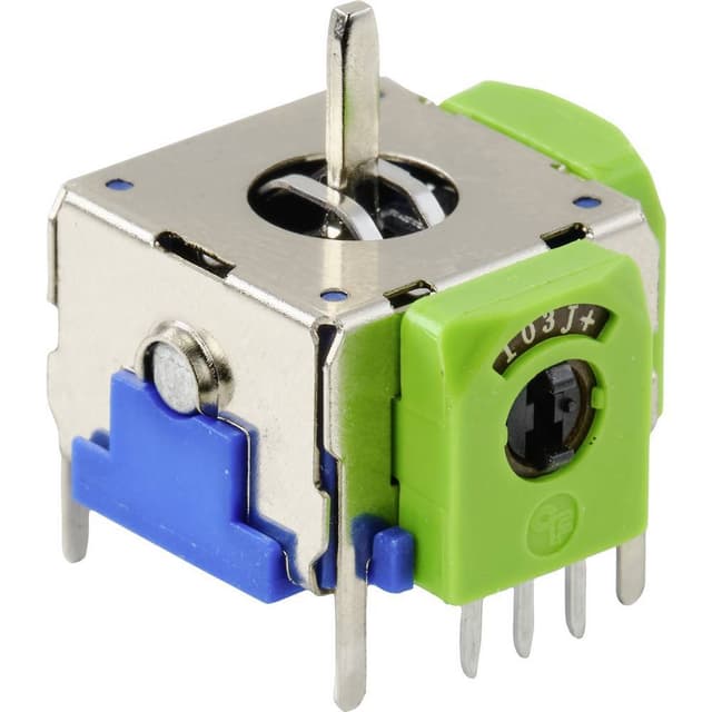 Joystick 12 V/DC Metallstav Lödpin TRU COMPONENTS
