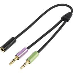 SpeaKa Professional SP-7870576 Audio Y-adapter 1 stk