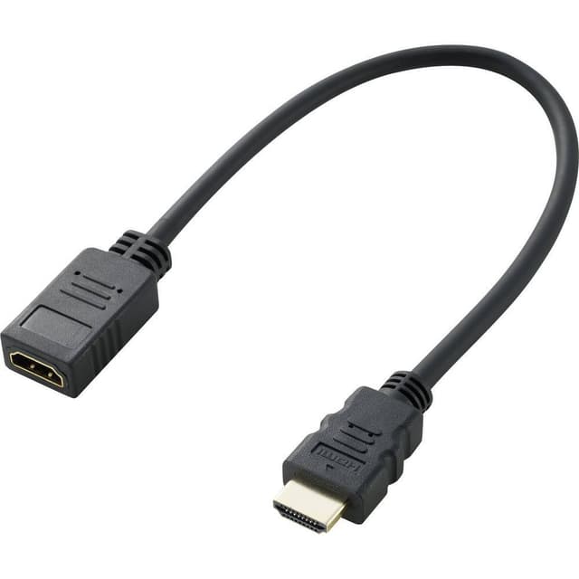 SpeaKa Professional HDMI Förlängningskabel 30.00 cm SP-7870100 Audio Return Kanal, guldpläterad kontakt Svart [1x HDMI