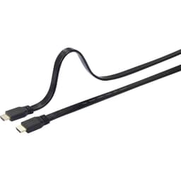 SpeaKa Professional HDMI Anslutningskabel 5.00 m SP-7541956 Audio Return Kanal, guldpläterad kontakt, Högflexibel, Ultr