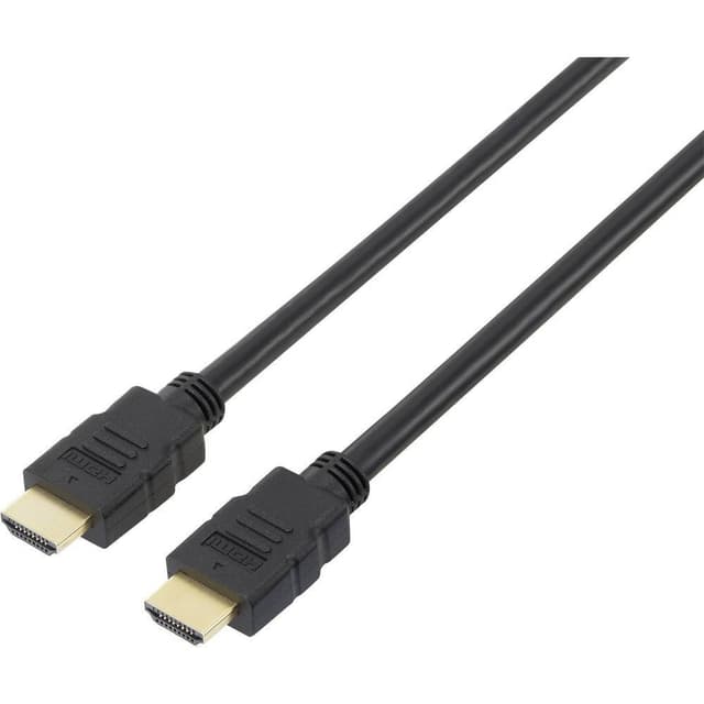 SpeaKa Professional HDMI Anslutningskabel 15.00 m SP-7870116 Audio Return Kanal, guldpläterad kontakt Svart [1x HDMI ha