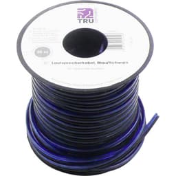 TRU COMPONENTS 1565745 Højtalerkabel 2 x 0.80 mm² Blå ,