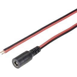TRU COMPONENTS DC-kabel DC-hylsdon - Öppen ände 5.5 mm
