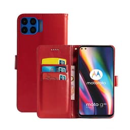 Lommebokdeksel 3-kort Motorola Moto G 5G Plus  - RØD