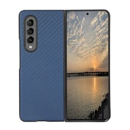 Karbonfiber deksel Samsung Galaxy Z Fold 3  - Blå