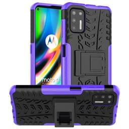 Iskunkestävä Suojakuori kotelo jalustalla Motorola Moto G9 Plus  - v