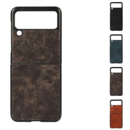 Business kuori Samsung Galaxy Z Flip 3  - Tummanruskea